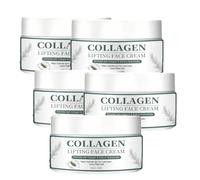 Crema facial de elevación de colágeno, crema hidratante reafirmante y reafirmante, crema hidratante antiedad con hialuronato de sodio (5 unidades)
