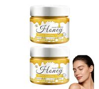 Crema facial de miel para calmar, hidratante de larga duración, loción facial para aliviar la piel seca, crema ligera y no grasa, base de maquillaje para el cuidado diario de la piel (2 unidades)