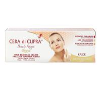 Cera di Cupra, Crema Depilatoria para Rostro y Partes Delicadas, Ideal para una Depilación Efectiva y Agradable en Pocos Minutos, Sin Parabenos, Dermatológicamente Probada, Tubo de 50 ml