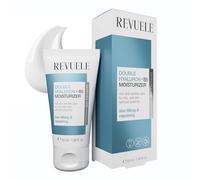 Crema Facial Hidratante Double Hyaluron + B5 de Revuele - Crema hidratante con ácido hialurónico y pro-vitamina B5, rellena la piel, alisa las líneas finas y fortalece la barrera cutánea, vegana, 50
