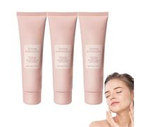 Crema facial iluminadora - Gel exfoliante purificador suave - Exfoliante hidratante de limpieza profunda para la mayoría de los tipos de piel, mezcla de enzimas para rostro y cuerpo (3 piezas)