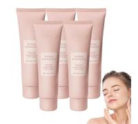 Crema facial iluminadora - Gel exfoliante purificador suave - Exfoliante hidratante de limpieza profunda para la mayoría de los tipos de piel, mezcla de enzimas para rostro y cuerpo (5 piezas)