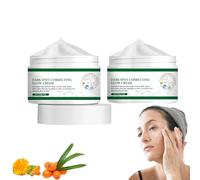 Crema facial iluminadora para mujeres y hombres - Removedor de manchas oscuras para la cara, Corrector de manchas de edad, Desvanece las marcas de acné y las manchas solares, Tratamiento (2 piezas)