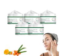 Crema facial iluminadora para mujeres y hombres - Removedor de manchas oscuras para la cara, Corrector de manchas de edad, Desvanece las marcas de acné y las manchas solares, Tratamiento (5 piezas)