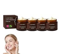 Crema Facial Luxevéria con Retinol, Hidratante Antiarrugas para una Piel de Aspecto Más Firme, Ayuda a Mejorar la Apariencia de Líneas de Expresión y Flacidez, 30 g, Para Todo Tipo de Piel (4PCS)