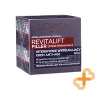 Crema Facial Nocturna L'Oreal D/E REVITALIFT FILLER Con Ácido Hialurónico 50ml
