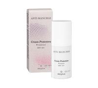 Crema facial protectora anti-manchas solares Deliplus Factor Proteccion Solar FPS +50 contra Rayos UVA, UVB e IR [Frasco 50 ml]