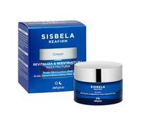 Crema facial Revitaliza y Reestructura Sisbela Reafirm con ácido ribonucleico RNA, ácido desoxirribonucleico DNA y silicio todo tipo de piel Tarro 50 ml