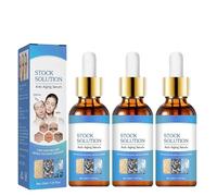 Crema facial, Suero facial de solución madre, Líquido Antiarrugas Reafirmante Líneas Finas, Esencia para desvanecer líneas finas 30ML (3Pcs)