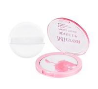 Crema fijadora de maquillaje, maquillaje fijador ligero, polvo de contorno prensado de larga duración, portabilidad garantizada, de capas ligero, 3.5 g, para pieles sensibles y maduras