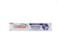 Corega Max Fijación + Sellado, Crema Fijadora Para Prótesis Dentales, Hasta 12 Horas de Fijación, 70 g