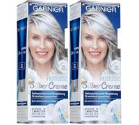Crema Garnier Nutrisse para canas, color gris perla, 1 unidad. (Paquete de 2)