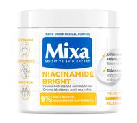 Mixa Crema hidratante antimanchas niacinamida brillante para pieles secas y apagadas 400mL