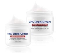 Crema Hidratante con Urea 40% y Vitamina E - Loción Nutritiva para Manos, Pies y Codos - Cuidado Diario para Piel Seca y Agrietada - 2 × 150 g