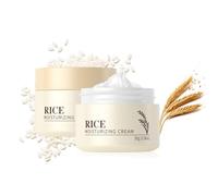 Crema hidratante de arroz, crema facial coreana con extracto de ceramida de arroz | Alisa y reafirma la piel, nutre y calma profundamente, repara la barrera de la piel, crema facial antienvejecimiento
