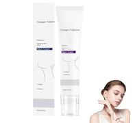 Crema hidratante de colágeno para el cuello, cuidado corporal con péptidos y colágeno para piel flácida, tratamiento diario antiedad y reafirmante para líneas de expresión y arrugas