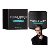 Crema hidratante de sebo para la cara, sebo bovino para las arrugas faciales, kit de cuidado de la piel para hombre, kit de cuidado facial para hombre, antiarrugas e hidratante para hombres (Face