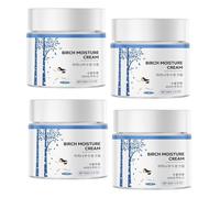 Crema hidratante de zumo de abedul, crema facial ligera con extracto de savia de abedul, cuidado de piel seca y sensible, crema de día calmante para una hidratación profunda y piel radiante (4