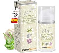 Crema Hidratante Facial con Baba de Caracol 100 ml - Crema Baba de Caracol con Aloe Vera y Rosa Mosqueta - SPF 15 - Cuidado Diario para Todo Tipo de Pieles - Repardor y Regenerador - Prisma Natural
