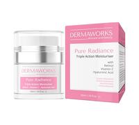 CREMA HIDRATANTE FACIAL MUJER con Retinol, Acido Hialuronico y Vitamina C - Antiedad y Antiarrugas - Nutre, Ilumina y Reafirma la Piel de la Cara - Contorno de Ojos Antiarrugas Mujer de DERMAWORKS