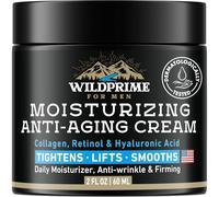 Crema hidratante facial para hombre, antiedad y arrugas, fabricada en Estados Unidos, colágeno, ácido hialurónico, vitaminas E y A, aceite de aguacate, loción para después del afeitado, cuidado facial