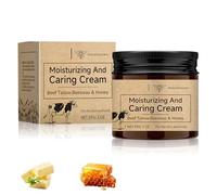 Crema hidratante para el rostro 100% de sebo bovino orgánico para el cuidado de la piel, crema hidratante para el rostro con miel, sebo de vaca, bálsamo para cuerpo, grasa de vacuno, crema facial para