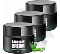 Crema hidratante para la cabeza calva para hombres (50 g), bálsamo post afeitado, crema matificante para la cabeza calva, hidratante facial diario para un cuero cabelludo suave y aliviado.