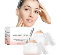 Crema Hidratante Reafirmante Antiarrugas, Crema Antiedad Avanzada Power Fix, Suero Iluminador con Vitamina C, Cuidado Antiarrugas para todo tipo de piel