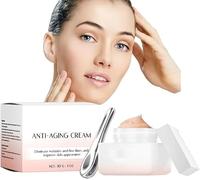 Crema Hidratante Reafirmante Antiarrugas, Crema Antiedad Avanzada Power Fix, Suero Iluminador con Vitamina C, Cuidado Antiarrugas para todo tipo de piel