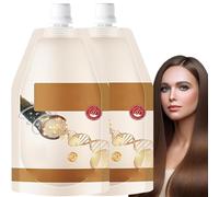 Crema Hidratante Revitalizante Capilar Con Ingredientes Suaves, Crema Alisadora Con ProteíNa Correctora, Tratamiento Capilar Para Cabello Seco Y DañAdo, Sedoso Y Brillante,2pcs