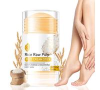Crema hidratante y anticraqueo para pies, crema para el cuidado de los pies de arroz, crema para pies muy secos, bálsamo de talón alivia el picor para una hidratación profunda, pies agrietados