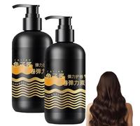 Crema Hidratante Y Moldeadora Con Elastina De Caviar Para Cabello Rizado, Lujosa Crema Nutritiva Para Peinar, Crema Hidratante Con Elastina Para Rizos, Para Todo Tipo De Cabello (2pcs)