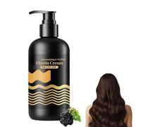 Crema Hidratante Y Moldeadora De Elastina Para Cabello Rizado, Sella El Brillo, Lujosa Crema Nutritiva Y Ligera Para Rizos Para El Cuidado Del Cabello Rizado Seco Y Dañado (1pcs)