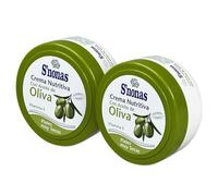 Crema Hidratante y Nutritiva con Aceite de Oliva, 2 x 200 ml