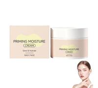 Crema hidratante y prebase Glow Velvet, prebase difuminadora de poros y fijadora de maquillaje, tratamiento hidratante y nutritivo para una piel suave, apta para todo tipo de pieles (1pcs)
