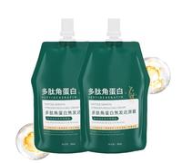 Crema hidratante y suavizante con queratina polipeptídica para reparar el cabello dañado, crema restauradora para cabello quemado con queratina polipeptídica para cabello seco y dañado