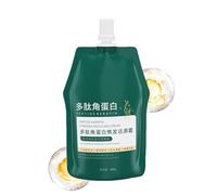 Crema hidratante y suavizante con queratina polipeptídica para reparar el cabello dañado, mascarilla revitalizadora capilar con queratina polipeptídica para cabello seco y dañado