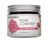 Crema humectante de consuelda y rosa Four Elements 4E, una crema org nica natural no grasosa que ayuda a calmar y suavizar la piel, 2 oz