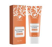 Crema iluminadora con glutatión y espino amarillo: Hidrata e ilumina el tono de la piel, disimula pecas y marcas de acné, es ligera y no se cuartea, apta para pieles sensibles