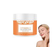 Crema iluminadora de vitamina C naranja para pieles opacas, crema facial hidratante para piel seca, crema hidratante ligera para una textura más suave, cremas faciales no grasas. (1 unidad)