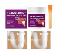 Crema impermeabilizante - Sellador de fugas, barrera de color invisible | Remedio transparente antifugas para azulejos al aire libre, sótano, ducha, reparación de grietas, techo, madera, terrazas