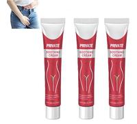 Crema íntima antibacteriana, crema para el cuidado íntimo femenino, crema calmante e hidratante para zonas íntimas, ligera y no grasa, apta para todo tipo de piel. (3Piezas)