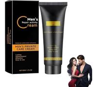 Crema íntima para hombre, Mantequilla corporal calmante para hombre con Hidratantes naturales, Crema hidratante avanzada, Restaura la vitalidad, Recupera la confianza (1 Pcs)
