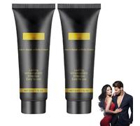 Crema íntima para hombre, Mantequilla corporal calmante para hombre con Hidratantes naturales, Crema hidratante avanzada, Restaura la vitalidad, Recupera la confianza (2 Pcs)