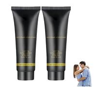 Crema íntima para hombres, crema de cuidado suave, fórmula refrescante y ligera que potencia la vitalidad, ingredientes naturales, apta para uso diario. (2Piezas)