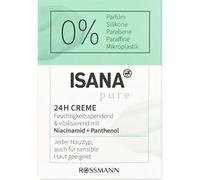 Crema Isana Pure 24h 50 ml hidratante y revitalizante con niacinamida + pantenol de cualquier tipo de piel, también adecuada para pieles sensibles