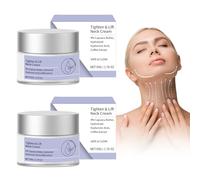 Crema Lifting Reafirmante de Cuello, 2 piezas Crema Hidratante para el Cuello Crema Antiarrugas Reafirmante y Lifting para el Cuello, Diluye las líneas del cuello y embellece el contorno del cuello