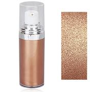 Crema Líquida de Maquillaje Corporal con Purpurina, Loción Hidratante Brillante para la Piel del Rostro, Loción Cosmética, Loción Corporal Brillante con Pigmentos Iluminadores(#3 Bronze Gold)