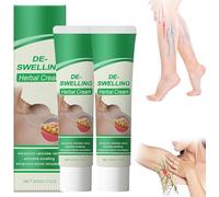 Crema Lymphatic Det-Ox Her-Bal, Bálsamo Natural Hidratante Suave, Crema Antihinchazón Natural para Piernas, Loción Calmante Anticelulítica, Alivia la Hinchazón