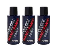 Crema Manic Panic After Midnight Amplified, coloración semipermanente azul vegana y sin crueldad animal, 3 x 118 ml